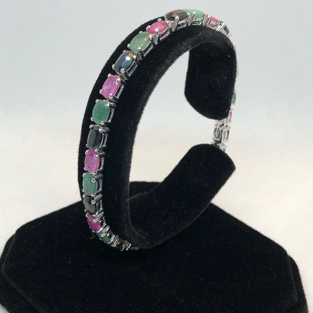 JUST ARRIVED🔥| 925 SS Gemstones Tennis Bracelet